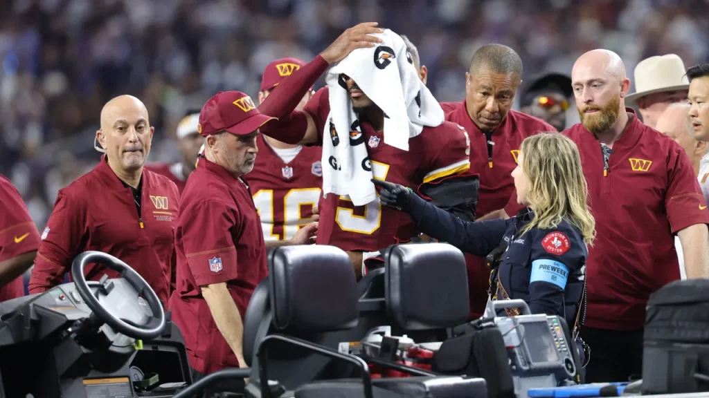 jayden daniels elbow injury history: inside commanders qb's arm ailments that have derailed young nfl career