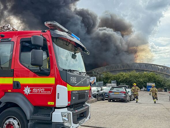 bristol fire live: 'explosions' heard as huge blaze erupts in brislington