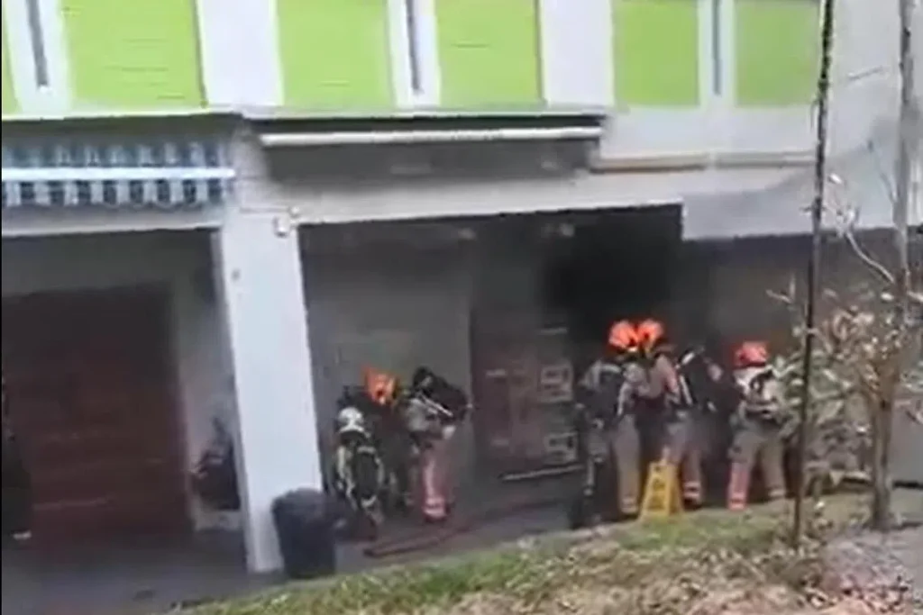 20 evacuated after fire at ground floor unit of tampines hdb block