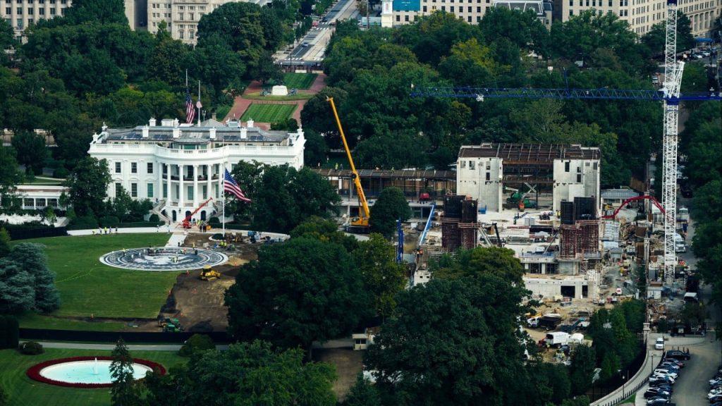 can trump’s white house ballroom top china’s vast great hall of the people?