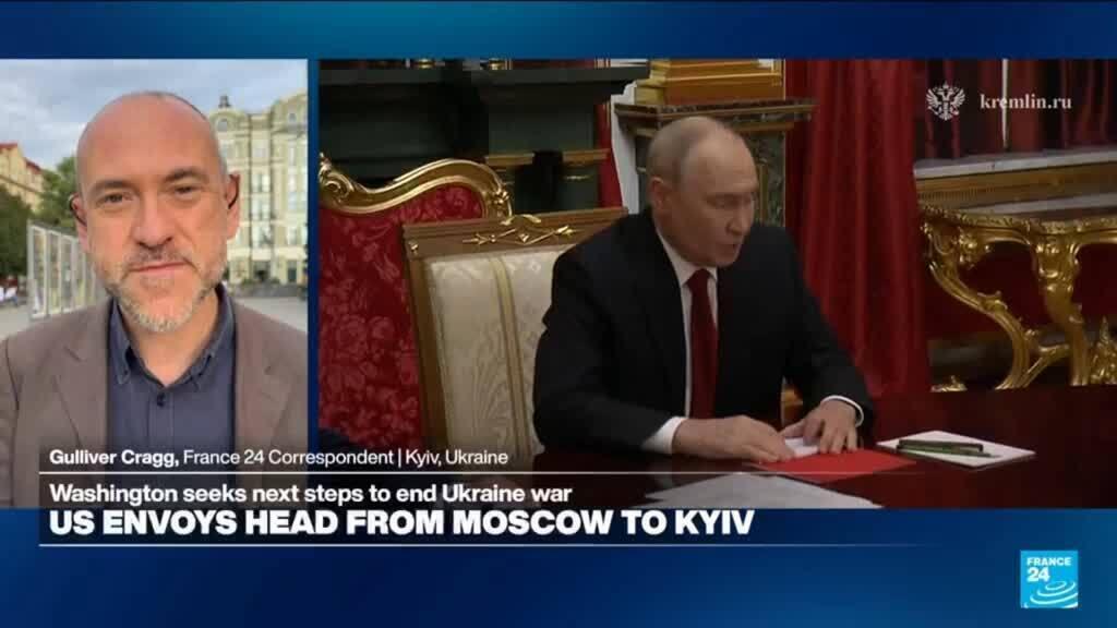 'a bad sign': us envoys head to kyiv after three hour talks with putin