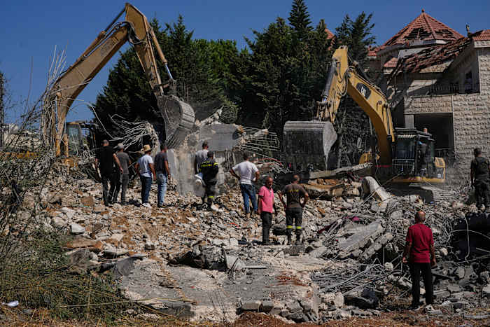 israeli airstrikes hit southern lebanon village, killing 9, and other mideast news