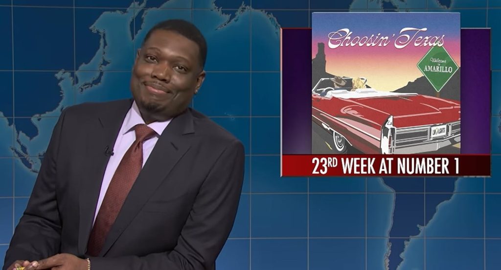 ‘snl’ jokes about ella langley’s ‘choosin’ texas’ on ‘weekend update’