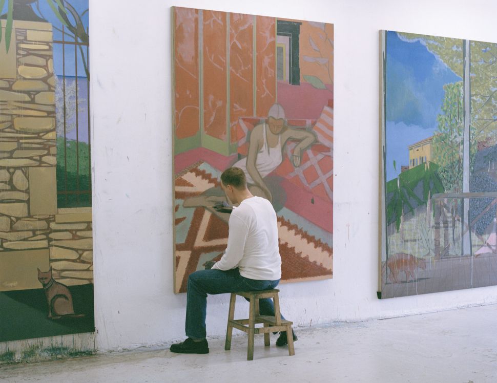 constantin nitsche wrestles with the limits of painting