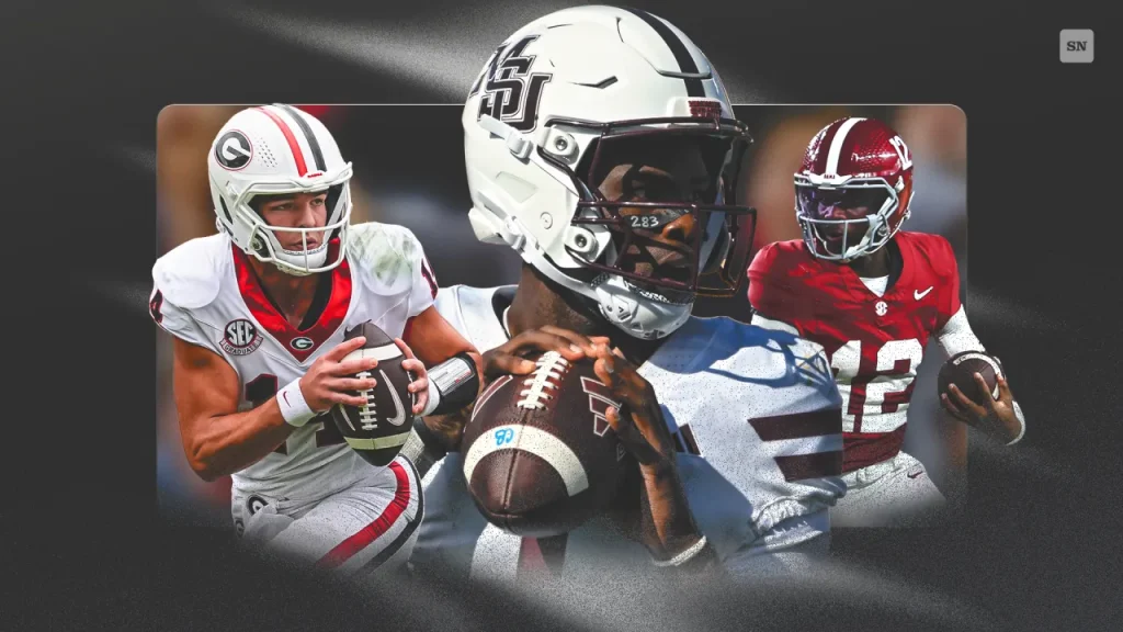 sec qb rankings: kamario taylor sprints to the front of a deep group ahead of alabama showdown