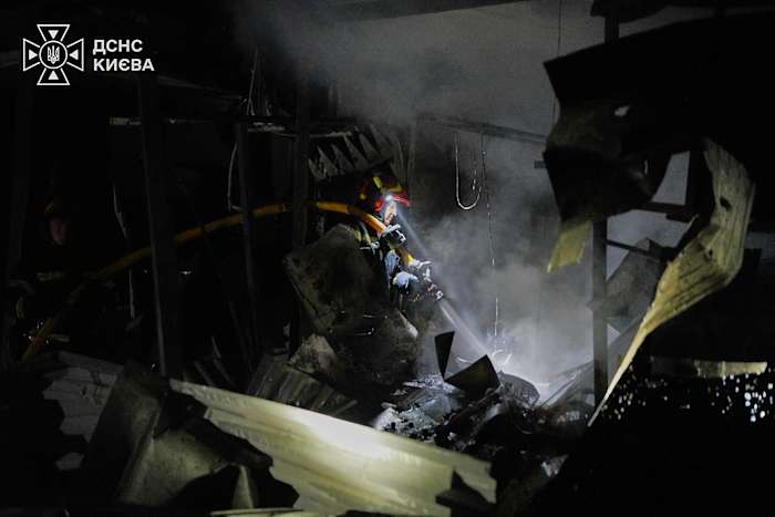 russian barrage of drones and missiles on ukraine’s capital region kills at least 11