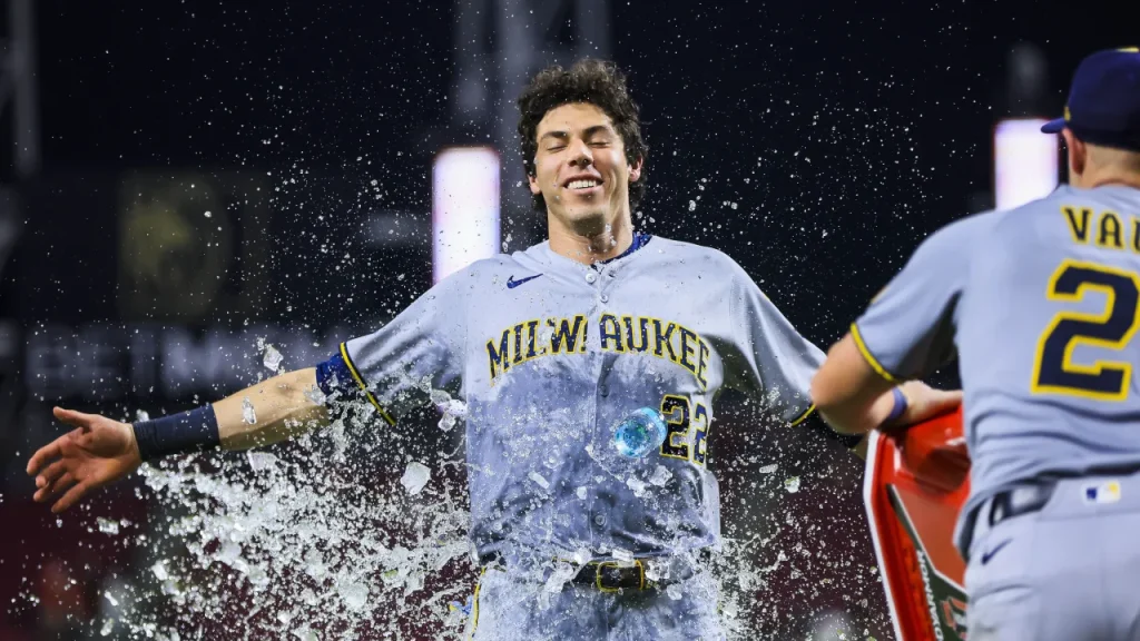 brewers explode for 20 runs as playoff ticket becomes official