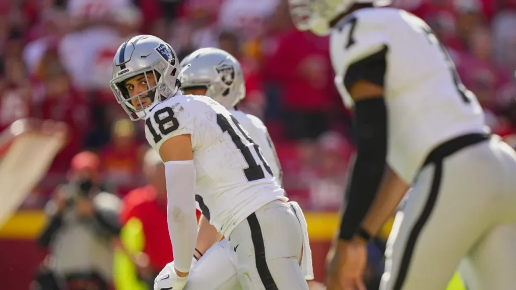 why raiders' second round wr buried on depth chart in 2025 could be 'x factor' this year