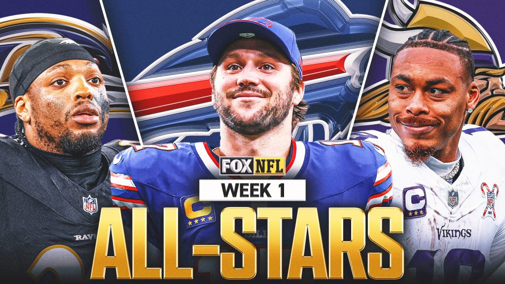 nfl week 1 all stars: josh allen or caleb williams at qb? which rbs make the team?