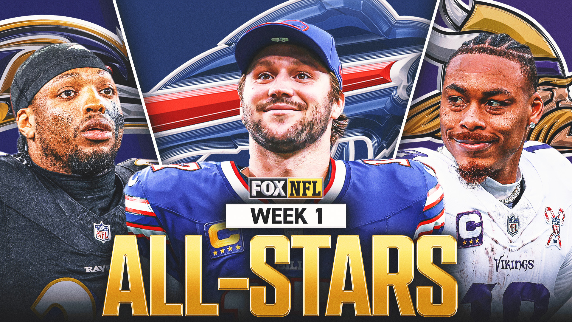 nfl week 1 all stars: josh allen or caleb williams at qb? which rbs make the team?