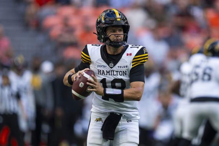 frost gets the start for ticats versus alouettes