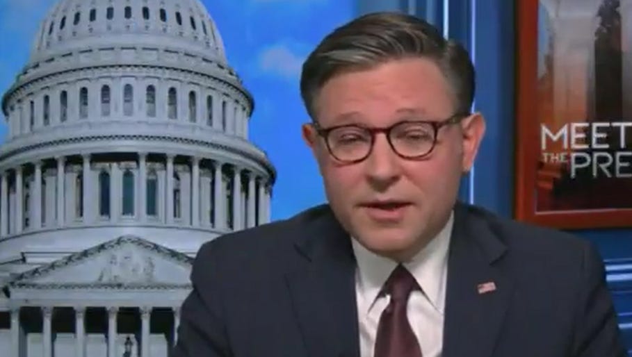 mike johnson was asked about trump’s $5,000 checks promise and it was a disaster