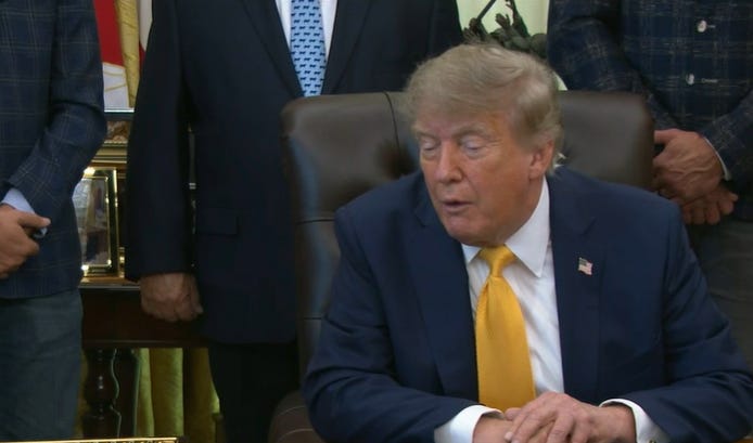 trump melted down after a reporter challenged him on the iran war