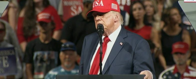 trump wallows in racist sewer at desperate north carolina rally