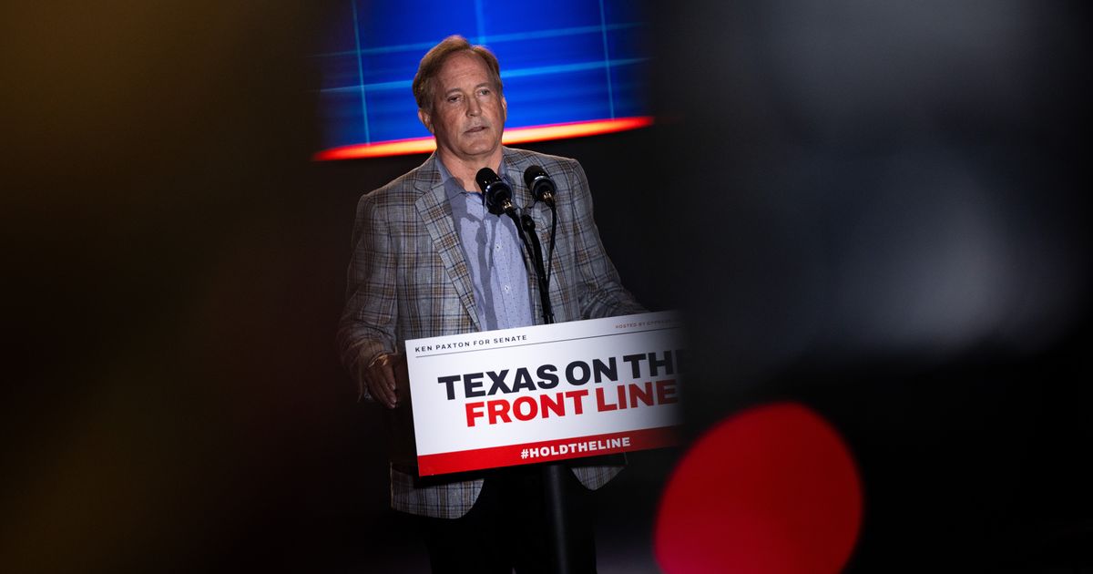 ken paxton is kicking the gop lifeguards trying to save him