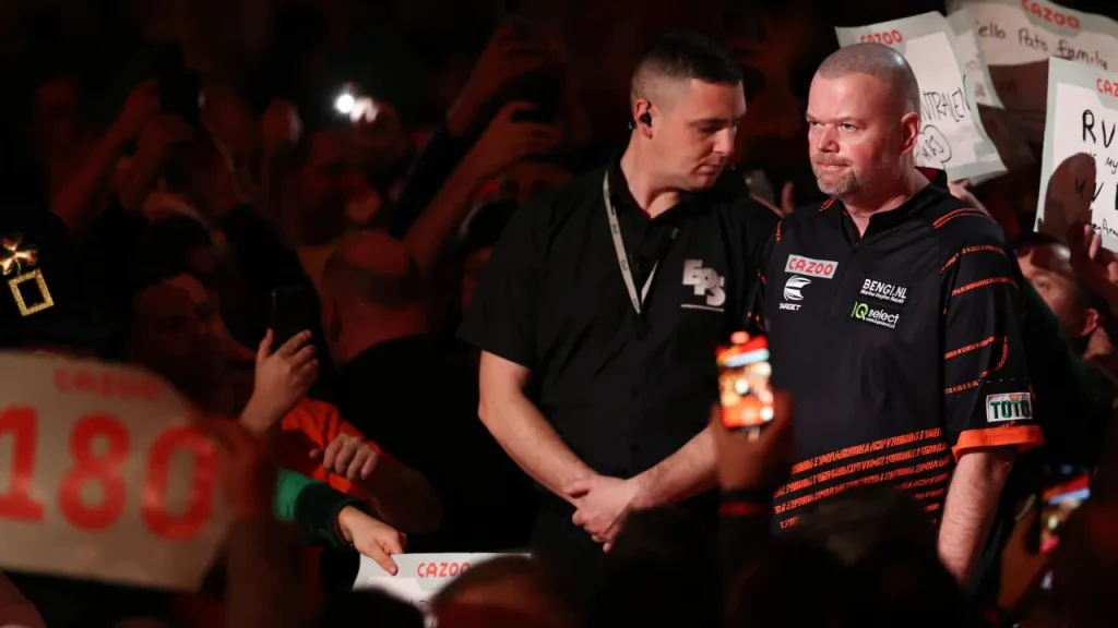 the 10 most iconic pdc darts walk on entrances: from phil taylor to raymond van barneveld