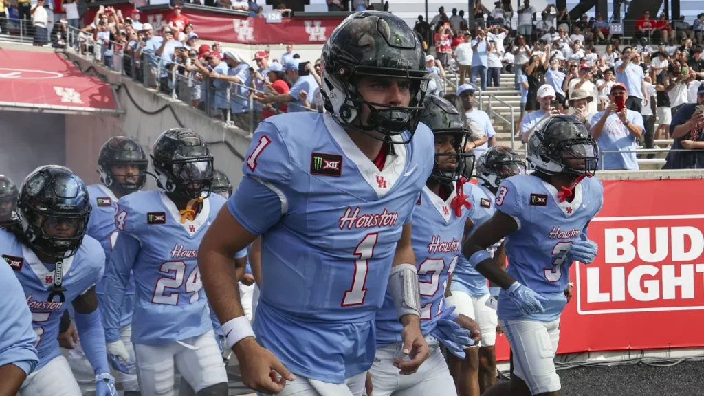 houston football's space themed 'gridiron galaxy' helmets, explained