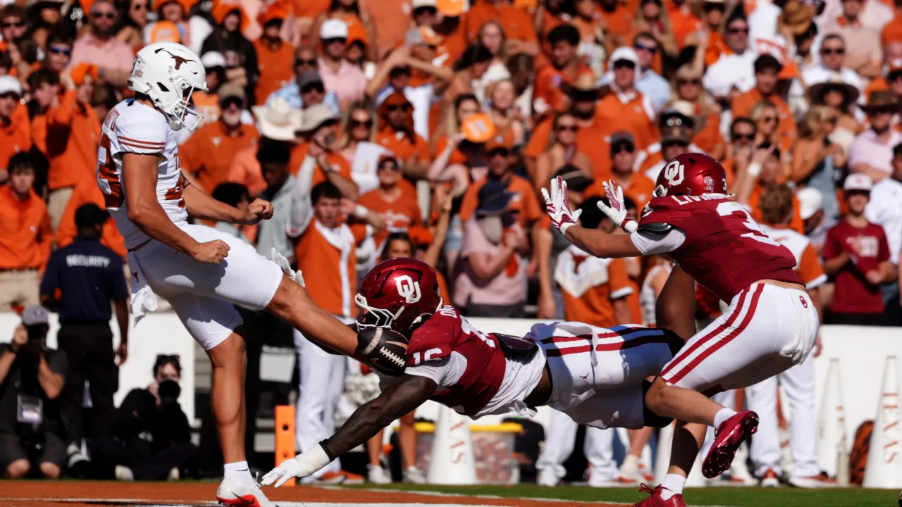 how arch manning and no. 1 texas handed red river victory to oklahoma with mistake after mistake