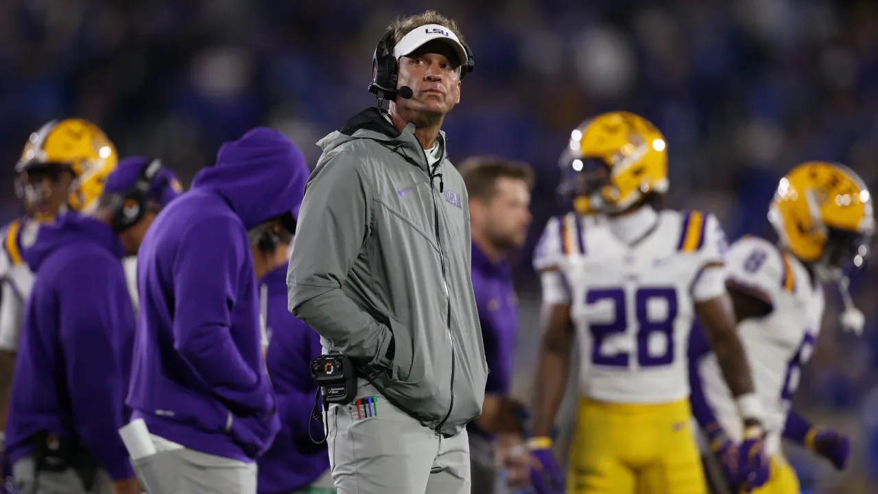 is lsu out of the cfp? lane kiffin stumbles for second time with ot loss to unranked kentucky