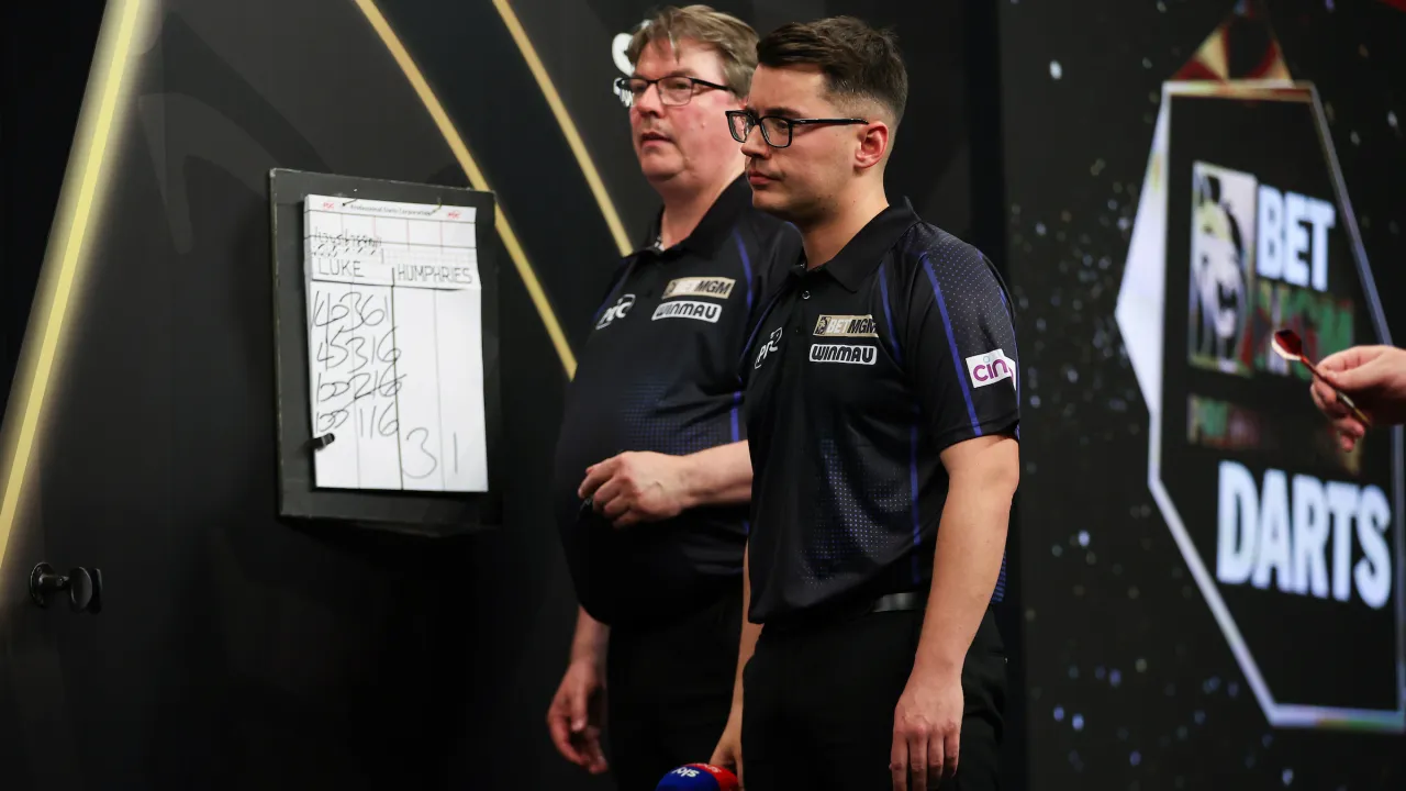 pdc referee owen binks talks calling a 9 darter on debut, following george noble and chasing his darts dream