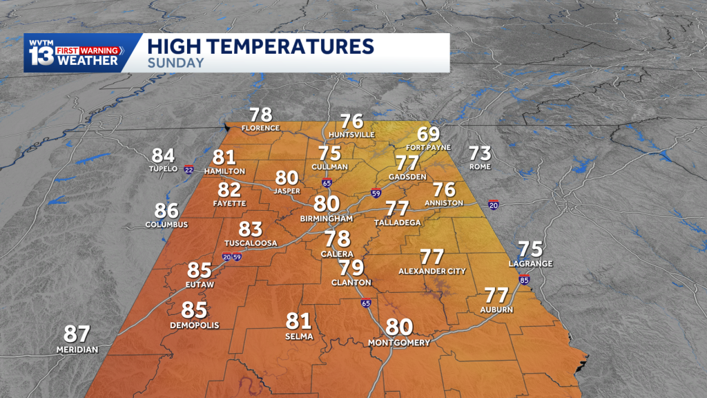 alabama’s weekend weather forecast – wvtm