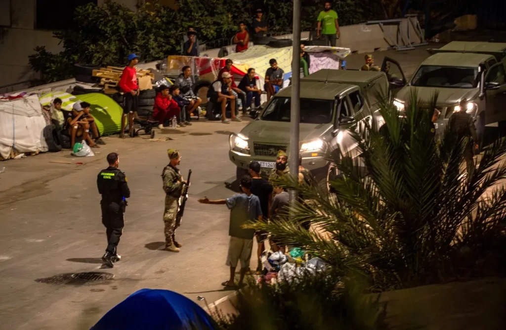 ceuta migrant camp being removed ahead of spanish king’s visit