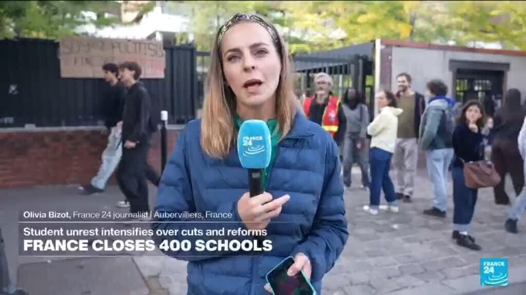 france closes 400 high schools as teens protests escalate