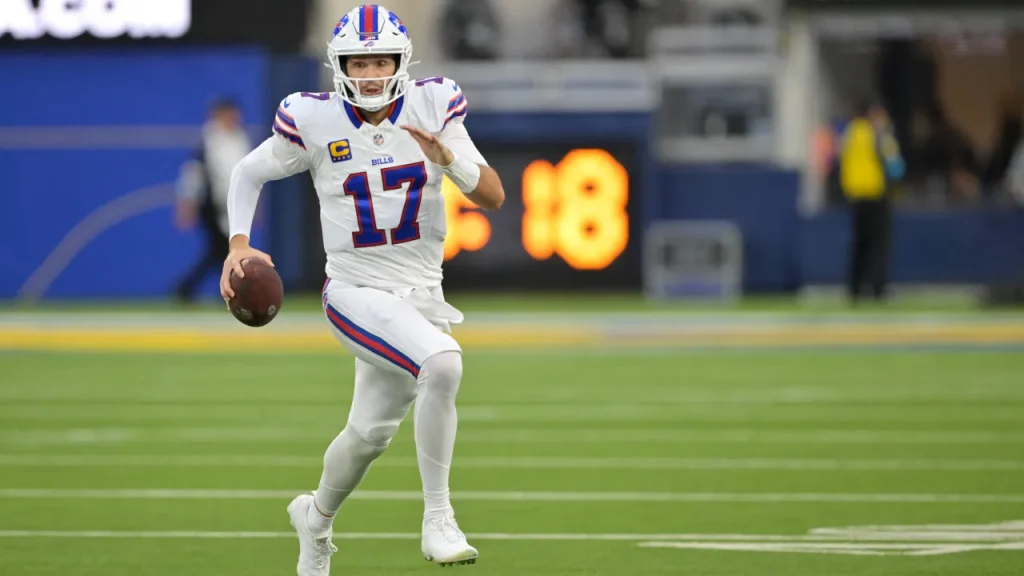 josh allen gets first overtime win on monday night in wild game vs. rams