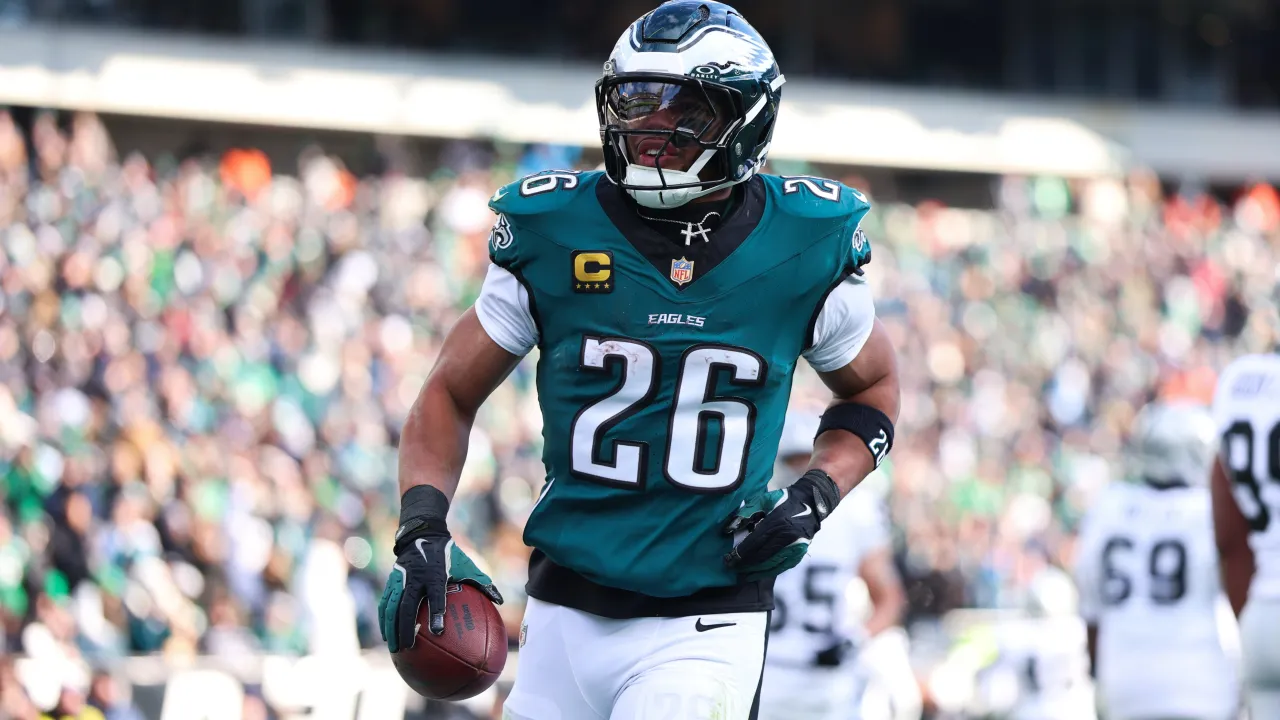 eagles get hopeful injury updates on saquon barkley, davonta smith for week 6