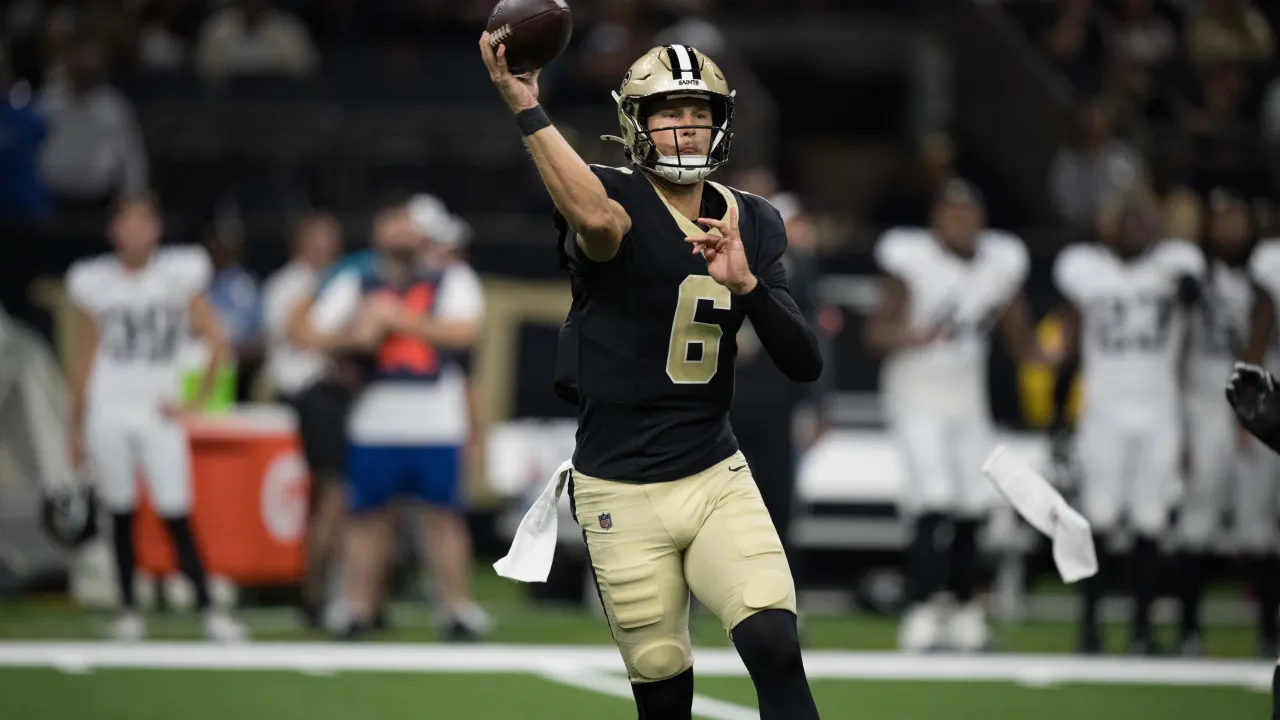 ‘i’d boo too’: tyler shough feels for saints fans after getting blown out by rival falcons
