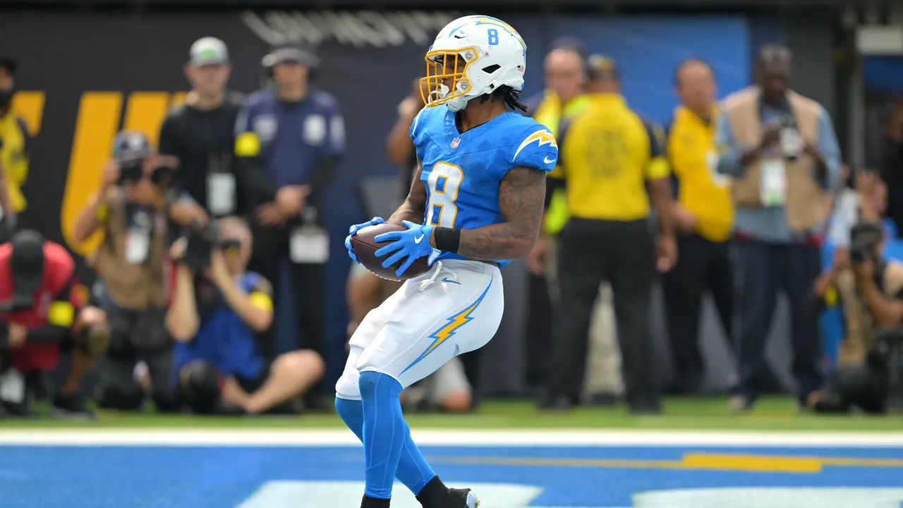 why omarion hampton might be reason for chargers' strange 3 headed rb plan