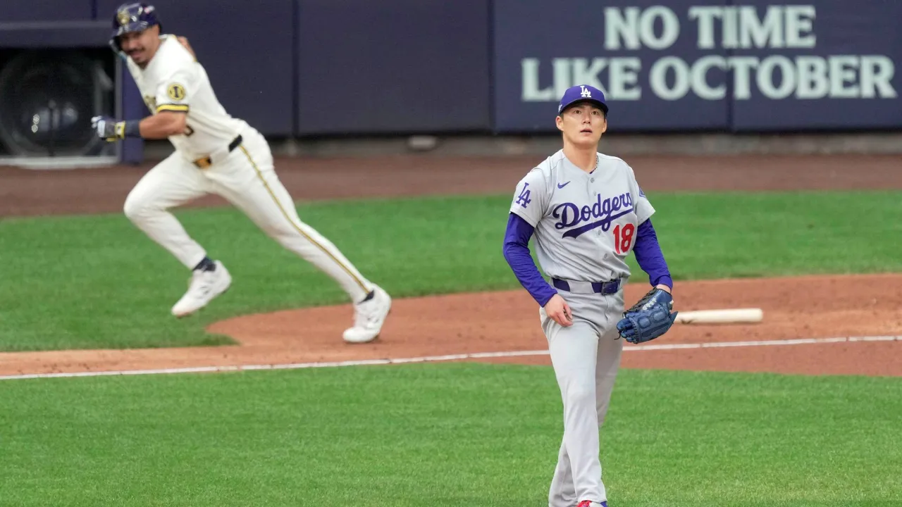 how brewers knocked yoshinobu yamamoto out of nlcs game 2 in third inning