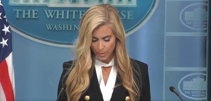 katie zacharia totally bombs as white house press secretary