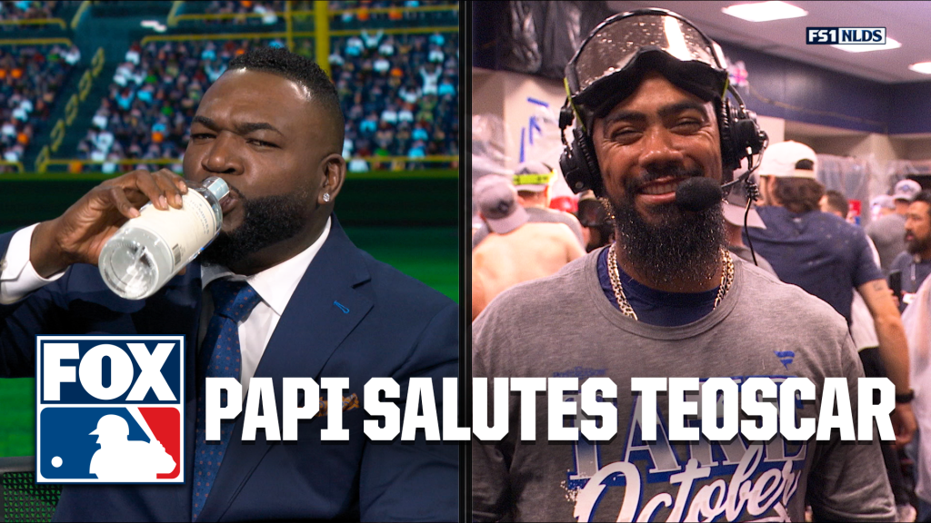 with a taste of tequila, papi salutes teoscar hernandez and the dodgers
